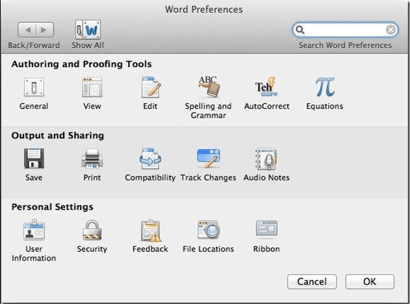 turn on autosave for ms word on mac